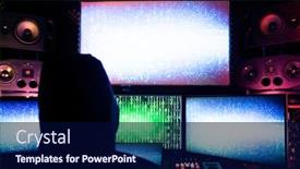  Presentation with ransomware - Presentation with hacker-coding-virus-ransomware-using background and a navy blue colored foreground