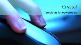  Presentation with computer hacker - Presentation theme having hacker free - click the mouse conceptual image background and a white colored foreground