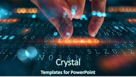  Presentation with hack - Audience pleasing presentation consisting of hacking - danger of hack attack backdrop and a navy blue colored foreground