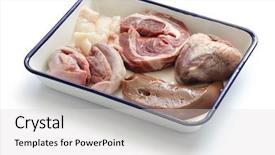  Presentation with shoulder - Beautiful PPT layouts featuring haggis ingredients sheep tongue shoulder meat liver heart suet backdrop and a light gray colored foreground