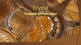  Presentation with hagia sophia - Theme with hagia-sophia-in-istanbul-turkey background and a tawny brown colored foreground