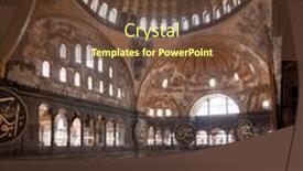  Presentation with hagia sophia - Cool new theme with hagia-sophia-interior-architecture backdrop and a tawny brown colored foreground
