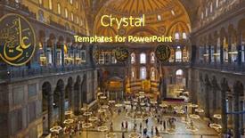  Presentation with hagia sophia - Audience pleasing PPT layouts consisting of hagia-sophia-interior-at-istanbul backdrop and a  colored foreground