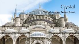  Presentation with hagia sophia - Beautiful presentation featuring hagia sophia mosque istanbul turkey backdrop and a light blue colored foreground