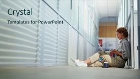  Presentation with beautiful floral border flower design - Presentation theme enhanced with haier company - smiling beautiful young lady designer background and a  colored foreground