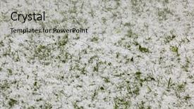  Presentation with storm damage - Slide deck consisting of hail - summer storm disaster ice background and a light gray colored foreground
