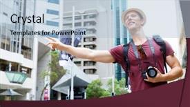  Presentation with taxi - Amazing presentation having hail cab - male tourist calling backdrop and a light blue colored foreground