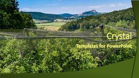  Presentation with hail - Cool new presentation theme with hail nets to protect orchards backdrop and a tawny brown colored foreground