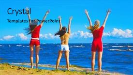  Presentation with hail - Beautiful theme featuring hail the summer time backdrop and a cyan colored foreground