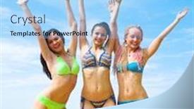  Presentation with hail - Theme with hail the sun background and a light blue colored foreground