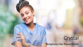  Presentation with hair - Slide set consisting of hair african american girl professional background and a  colored foreground