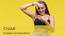  Presentation with african american leadership - PPT layouts having hair african american with birth background and a  colored foreground