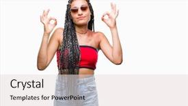  Presentation with hair - Presentation design with hair african american with birth background and a lemonade colored foreground