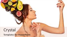  Presentation with beautiful spring flowers - Audience pleasing PPT theme consisting of hair and eyebrows growth backdrop and a coral colored foreground