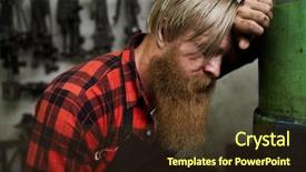  Presentation with long hair - Amazing presentation having hair and long beard lean backdrop and a tawny brown colored foreground