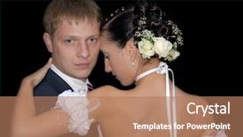  Presentation with wedding - Cool new PPT layouts with devotional dance - portrait of wedding couple isolated backdrop and a coral colored foreground