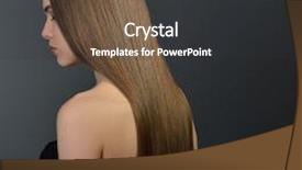  Presentation with skincare - Slide deck consisting of hair beautiful brown-haired girl healthy long hair beauty beautiful woman hairstyle skincare female face background and a dark gray colored foreground
