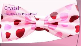  Presentation with red bow - PPT layouts having hair bow tie pink background and a lemonade colored foreground