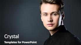  Presentation with beauty - Audience pleasing theme consisting of hair cosmetic - close-up portrait of a handsome backdrop and a dark gray colored foreground