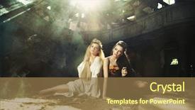  Presentation with indian woman face beauty - Theme with hair design - blond woman and beauty brunette background and a coral colored foreground