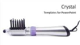  Presentation with monarch butterfly isolated on white - Presentation design consisting of hair dryer isolated on white background and a white colored foreground