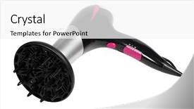  Presentation with diffuser - Slides enhanced with dots - abstract blue and white background background and a  colored foreground.