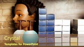  Presentation with spray - Slides featuring hair-dyeing-boxes-and-spray background and a tawny brown colored foreground