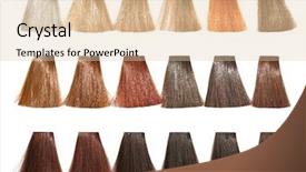  Presentation with tints - PPT layouts with hair dyeing in catalog background and a lemonade colored foreground