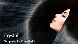 Presentation with long hair - PPT layouts featuring hair healthy long black hair background and a wine colored foreground