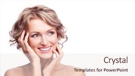  Presentation with curly fern sun - Audience pleasing slide deck consisting of hair looking to the side backdrop and a sky blue colored foreground