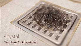  Presentation with hair loss - Presentation theme enhanced with hair-loss-after-washing background and a soft green colored foreground