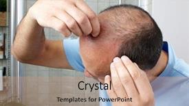  Presentation with hair loss - Beautiful presentation featuring hair loss backdrop and a coral colored foreground