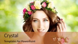  Presentation with nail spa - PPT layouts enhanced with hair manicure nail polish products background and a red colored foreground