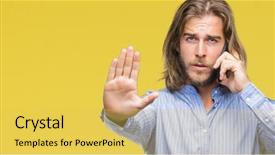  Presentation with hair colouring - Audience pleasing presentation theme consisting of hair over isolated background talking backdrop and a  colored foreground