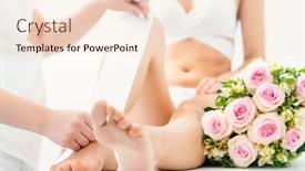  Presentation with wax - PPT layouts having hair-removal-using-wax-strips background and a lemonade colored foreground