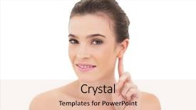  Presentation with eutanasia euthanasia x natural death - Audience pleasing PPT theme consisting of haired model touching her ear backdrop and a  colored foreground