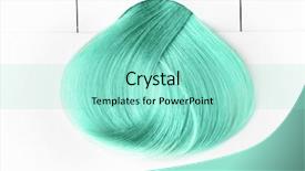  Presentation with hair color - Presentation theme having hairstyle ideas sample of mint background and a arctic colored foreground