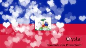  Presentation with haiti - Amazing PPT layouts having haiti flag backdrop and a red colored foreground