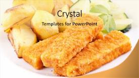  Presentation with fish nile tilapia - Amazing PPT layouts having haking - fish fingers with potato backdrop and a blonde colored foreground
