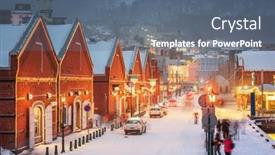  Presentation with hokkaido - Audience pleasing PPT layouts consisting of hakodate-hokkaido-japan backdrop and a ocean colored foreground