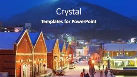  Presentation with hokkaido - Slide set having hakodate-hokkaido-japan background and a ocean colored foreground