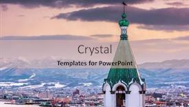 Presentation with orthodox - PPT layouts enhanced with hakodate-japan-orthodox-church background and a lemonade colored foreground