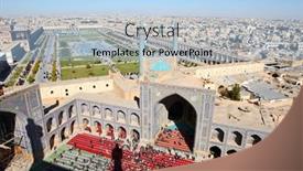  Presentation with mosque iran - Colorful theme enhanced with half-an-hour-before backdrop and a light blue colored foreground