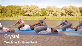  Presentation with ankle - Theme having half ankle to knee supine background and a coral colored foreground