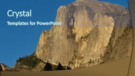  Presentation with national parks yosemite valley yosemite - Beautiful theme featuring half dome - yosemite national park backdrop and a ocean colored foreground