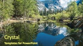  Presentation with reflecting - Audience pleasing slides consisting of half dome reflecting backdrop and a tawny brown colored foreground