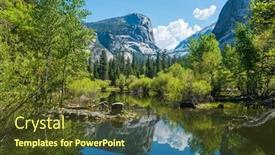  Presentation with reflecting - Beautiful slide set featuring half-dome-reflecting backdrop and a tawny brown colored foreground