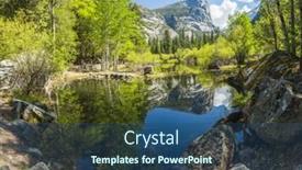  Presentation with reflecting - Cool new slides with half-dome-reflecting backdrop and a ocean colored foreground