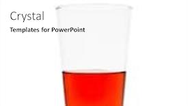  Presentation with glass half full - Slide deck enhanced with half-full-glass-of-red background and a white colored foreground