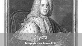  Presentation with crown - Audience pleasing theme consisting of half-length-portrait backdrop and a gray colored foreground